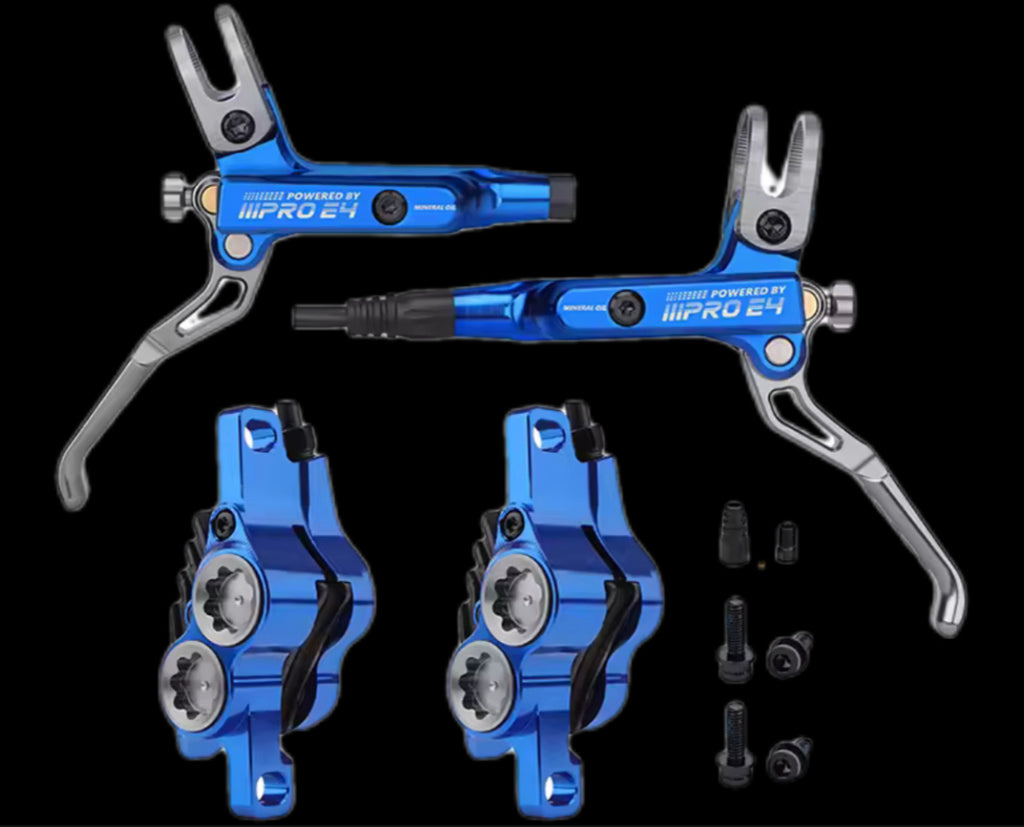 E4 4 piston Emoto brakes