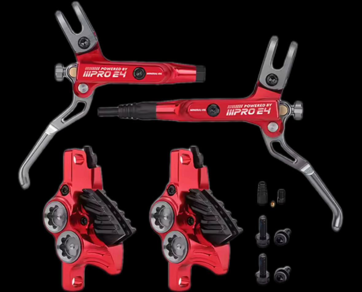 E4 4 piston Emoto brakes