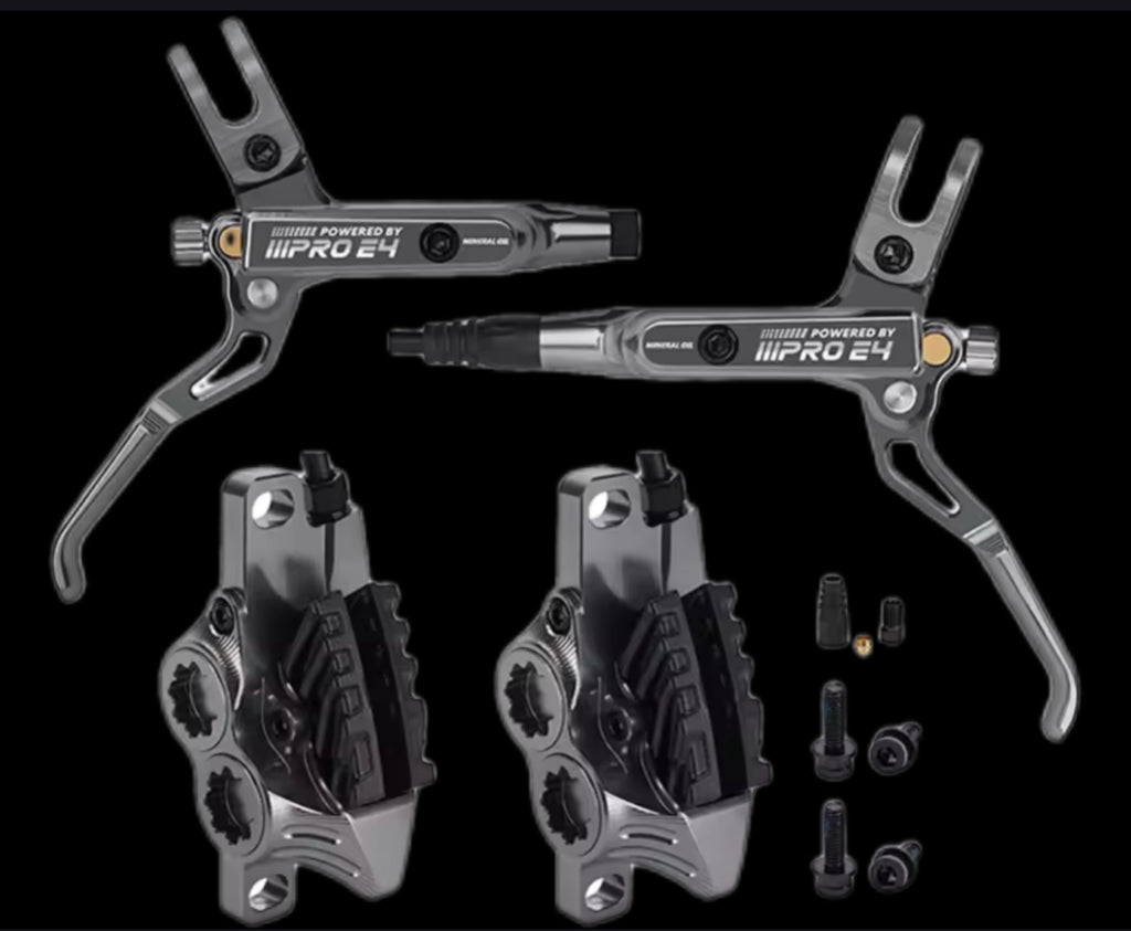 E4 4 piston Emoto brakes