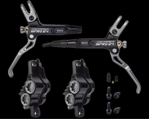 E4 4 piston Emoto brakes