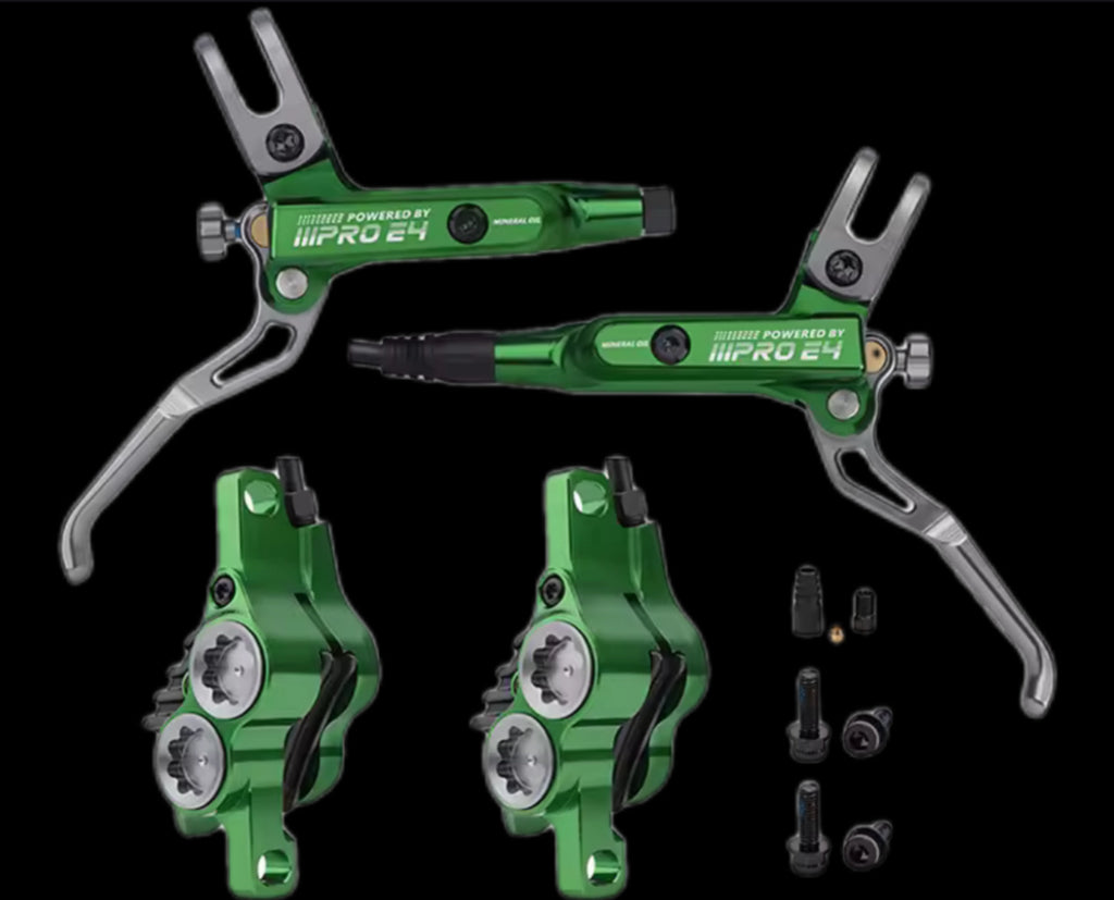 E4 4 piston Emoto brakes