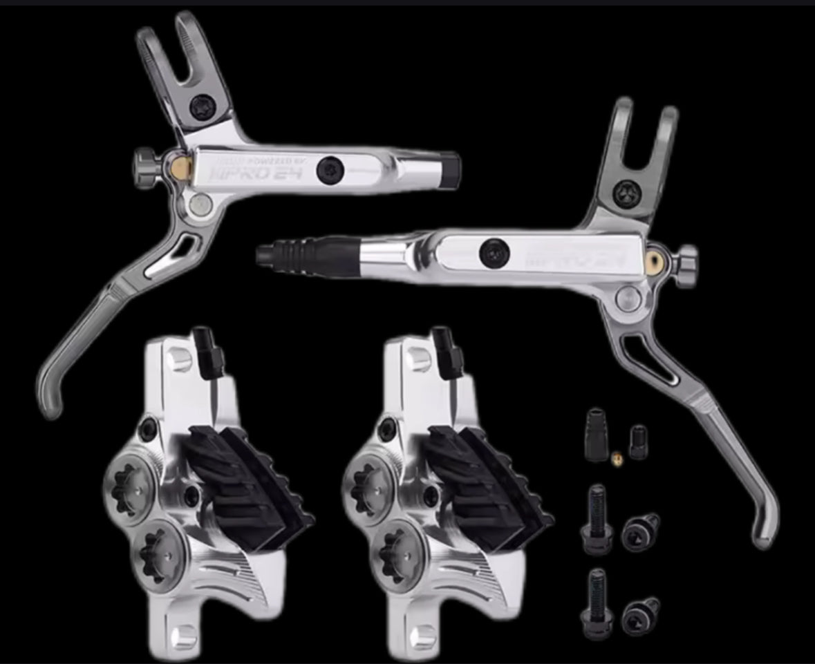 E4 4 piston Emoto brakes